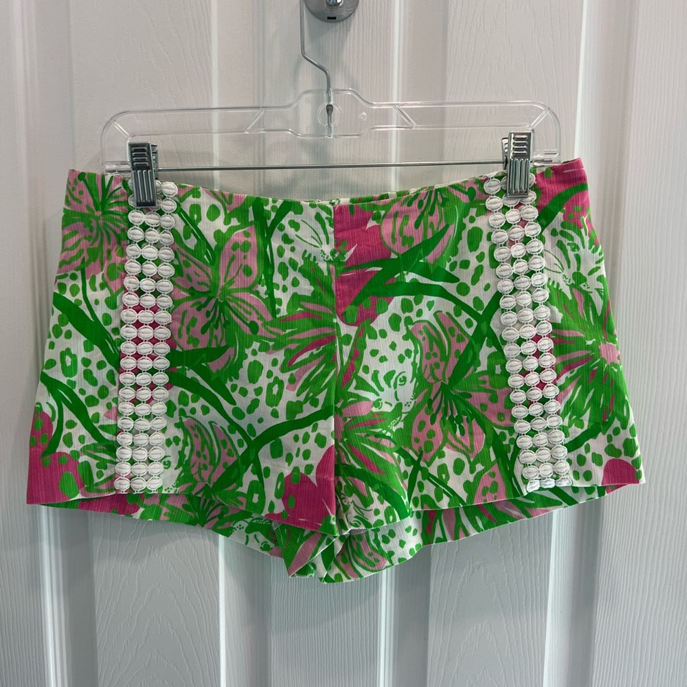 Lilly Pulitzer Green and Pink Shorts